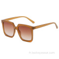 Carré de la mode européenne et américaine grand cadre Lunettes de soleil Tendance de la mode féminine les mêmes lunettes de soleil lunettes de soleil de rue pour hommes s2